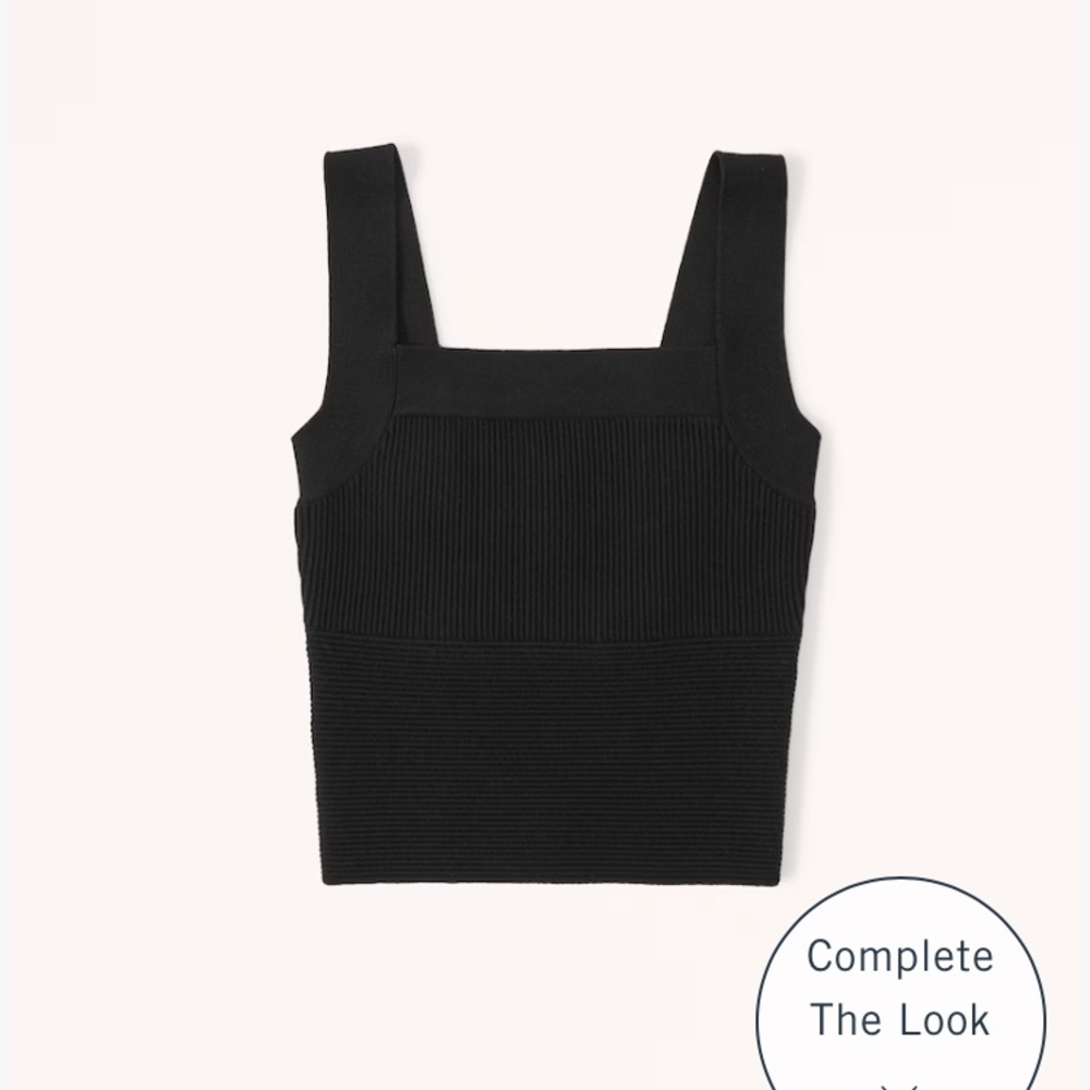 Abercrombie Ribbed Square-neck Tank